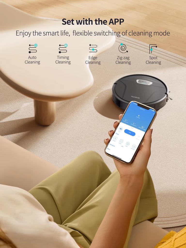G20 Pro Robot Vacuum 4500Pa Suction Robot Vacuum Self-Charging Cleaner with App Remote Voice Control Sweeping Robot