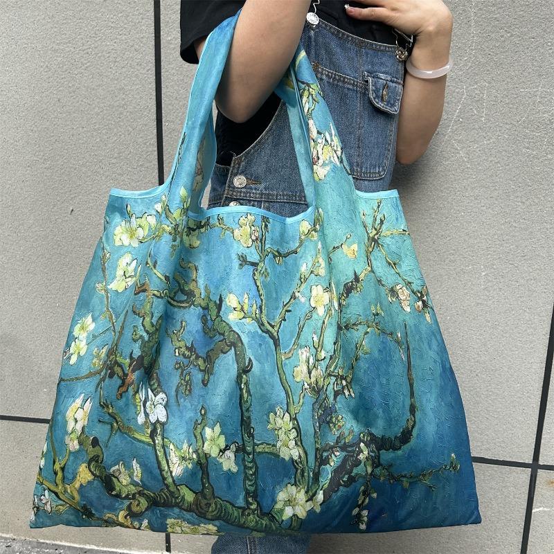 Large-capacity Portable Ladies Backpack, Foldable In a Variety of Patterns, Fashionable Portable Shopping Bag, Suitable for Daily