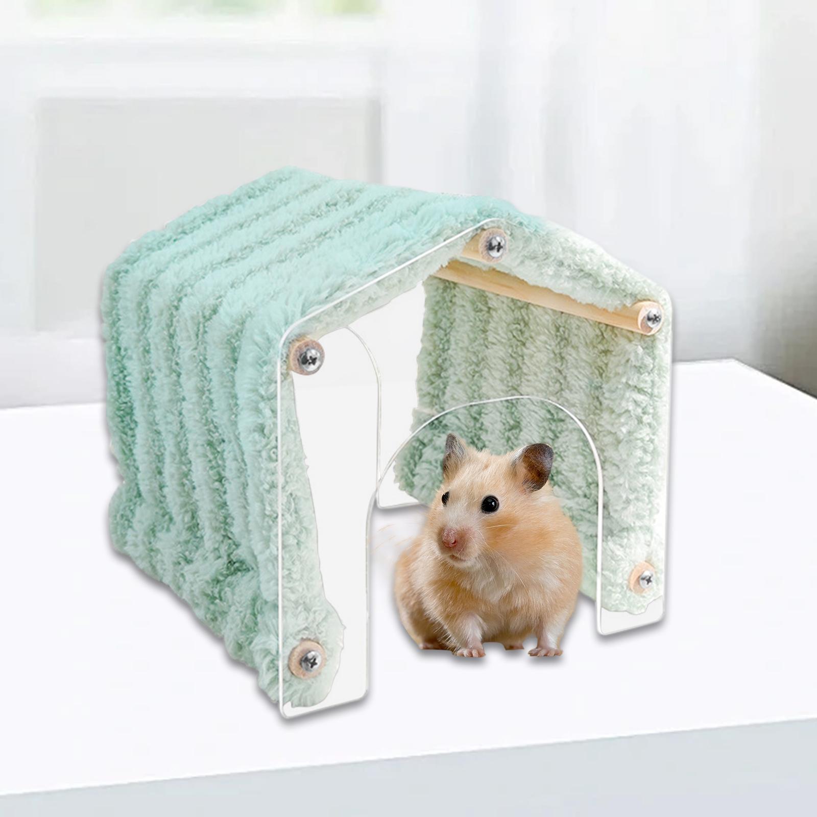 Guinea Pig Hideout Small Animal Hide Shelter Easy Access Clear Bedroom Hamster Tunnel Tube