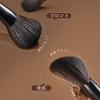 EDTRE Zelkova Wood Makeup Brush with PU Leather Multifunctional for Everyday Makeup Set with Sponge Puff Set, 10-Piece Set, Pouch, Use, Portable,
