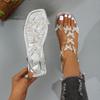 Open-toed Sandals New Women's Flat Butterfly Sandals European and American Style Foot-fitting Beach Sandals