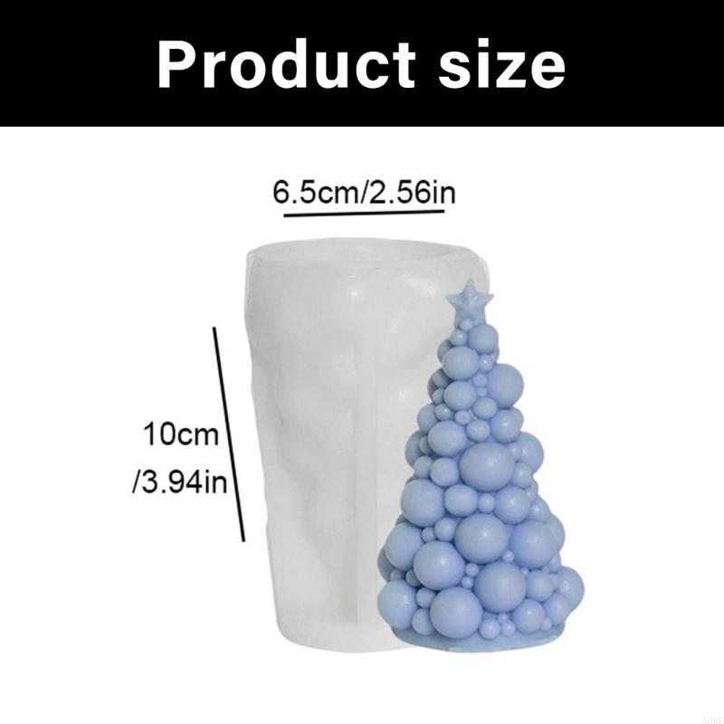 Christmas Tree Silicone Mold Multipurpose Silicones Mould For Handmade Soap Festival Decoration A0KF