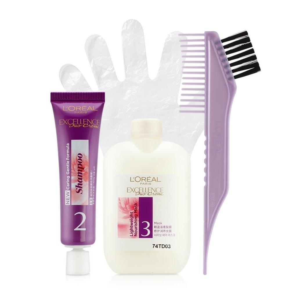 L'Oréal Excellence Duo Cream Hair Dye / No. 6.35 Light Brown-Copper