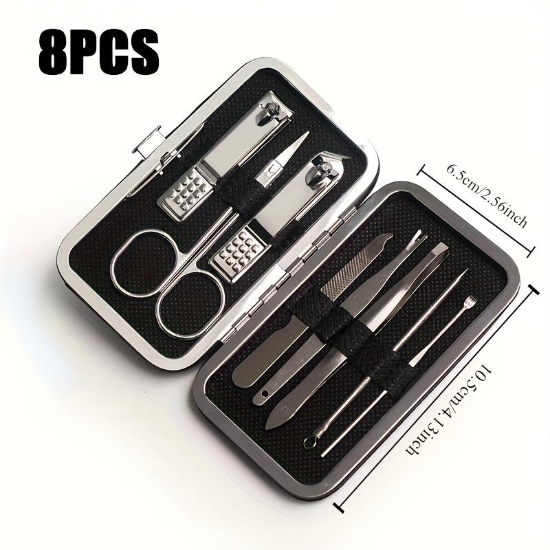 8/19-teiliges professionelles Maniküre- & Pediküre-Set Moderner Stil Nagelknipser mit gerader Schneide, Nagelhautzange & Werkzeuge