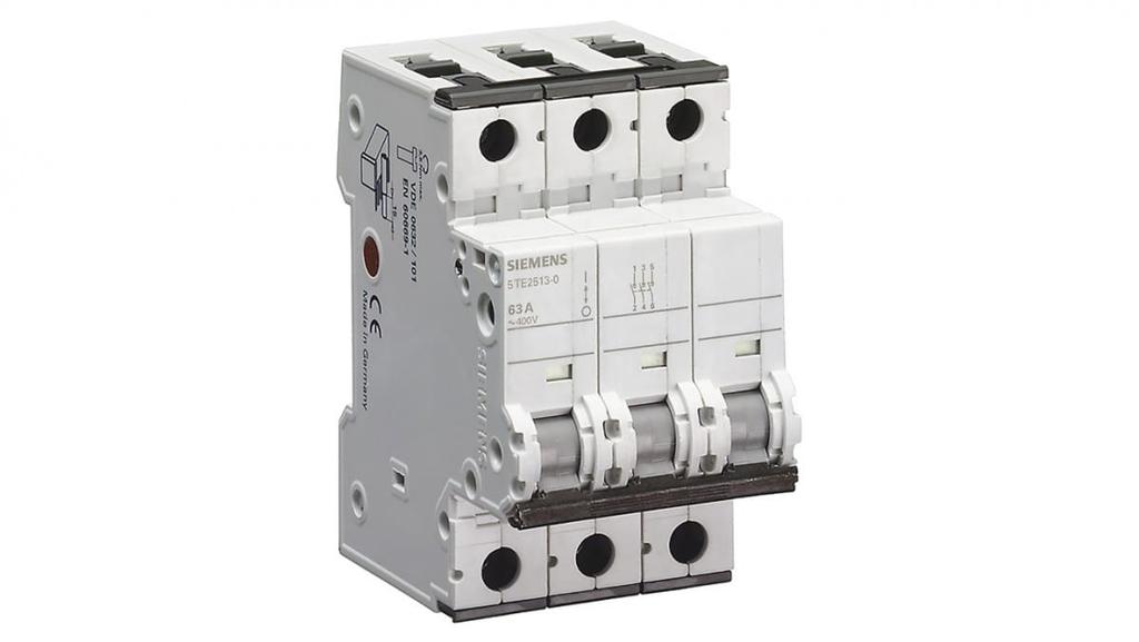 Modular Switch Disconnector 63A 3P 400V Possible Release 5TE2513-0