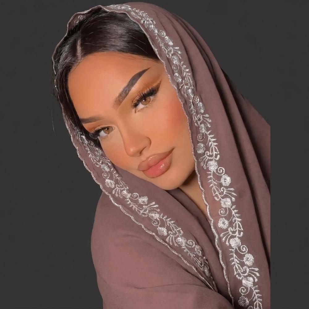 Sheer Chiffon Scarf Breathable Sheer Scarf Versatile Head Wrap  Daily Wear темно-розовый