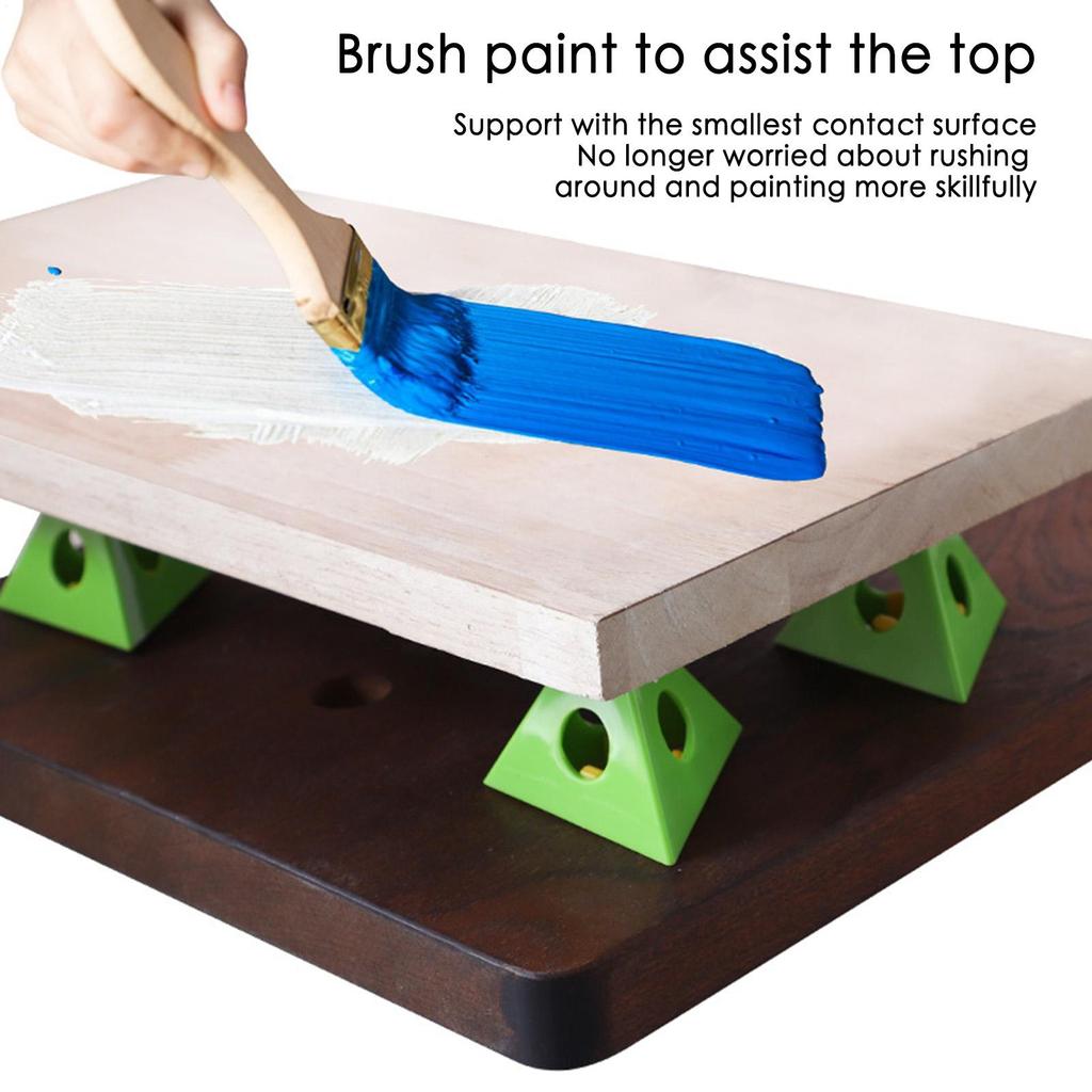 Paint Triangle Stands 6 Piece Woodworking Holder Mini Cone Paint Stands For Door Cabinet Drying Spray Pouring Wood Finishing