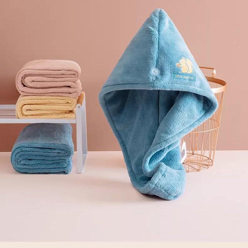 

Скидка для новичков: Суперабсорбирующее быстросохнущее полотенце-шапочка для волос 2025 - Утолщенная женская обертка для ванного полотенца 65x25cm