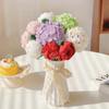 Bendable Wire Stem Handmade Felt Flower Artificial Floral Bouquet Valentine Gift
