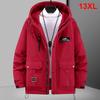 Autumn Winter Thick Jacket Men Plus Size 11XL Cargo Jacket Coat Fashion Casual Solid Color Cargo Coat Male Big Size 10XL 11XL