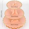 Disposable Three-layer Hot Stamping Paper Cake Stand Birthday Party Supplies Floral Tea Party Wedding Party Cake Decoration