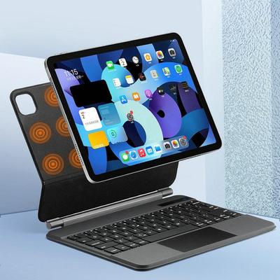 IPad 10. Nesil Magic Keyboard Pro 12.9" Mini 6/Air 5 için Bluetooth ve Arka Aydınlatmalı Manyetik Deri Kılıf.