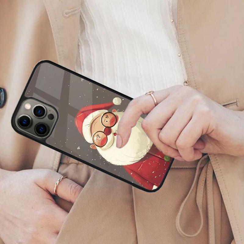 Funny Santa Claus Christmas Magnetic Phone Case For APPLE iPhone 17 Air 16 14 13 12 Pro Max 15 Plus Wireless MagSafe Cover