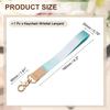 Wrist Strap 160mm Braided Strap with Gold for Car ID Azure Blue [uxcell] Keychain, Buckle, Unisex, Keys, Cards, Wallets,
