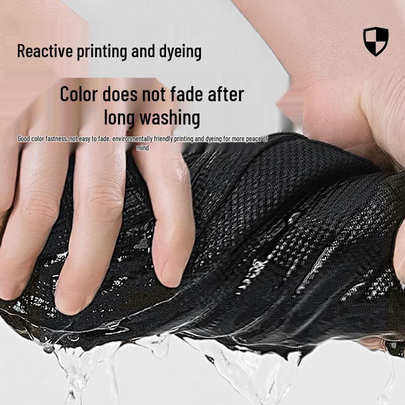 MINISO Men's Waffle Knit Heavyweight Casual T-Shirt