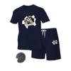 European Summer Men's Casual Shorts & T-Shirt Set - Digital Print Sportswear