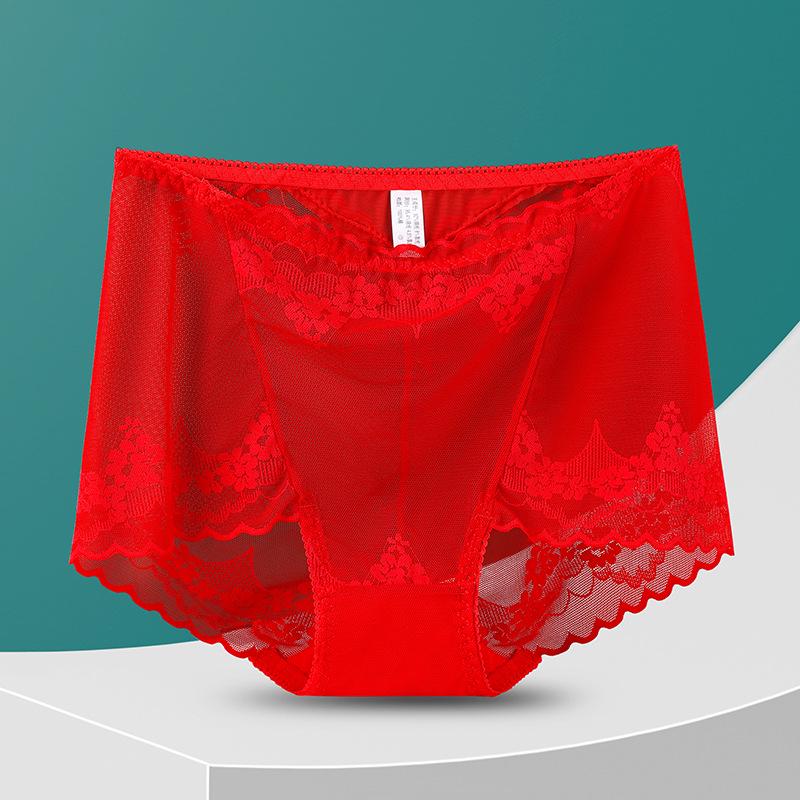 

High Waist Lace Women s Seamless Tummy Control Panties - Plus Size, Breathable L