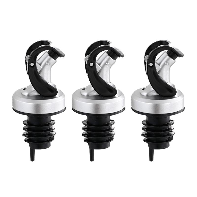 3/2/1pcs Oil Bottle Stopper Olive Oil Sprayer Wine Liquor Dispenser Food Grade Seal Leak-proof Rubber Lock Nozzle Kitchen Gadget