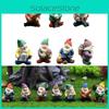 Enchanting 7pcs Mini Gnome Statues Perfect For Colorful Dwarf Landscape And Garden Decoration