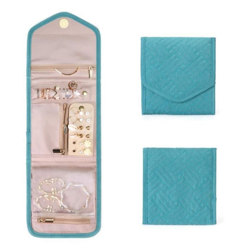 1pc Portable Jewelry Storage Bag Classified Jewelry Bag Travel Jewelry Pouch Earrings Rings Hair Accessories Organizer Bags