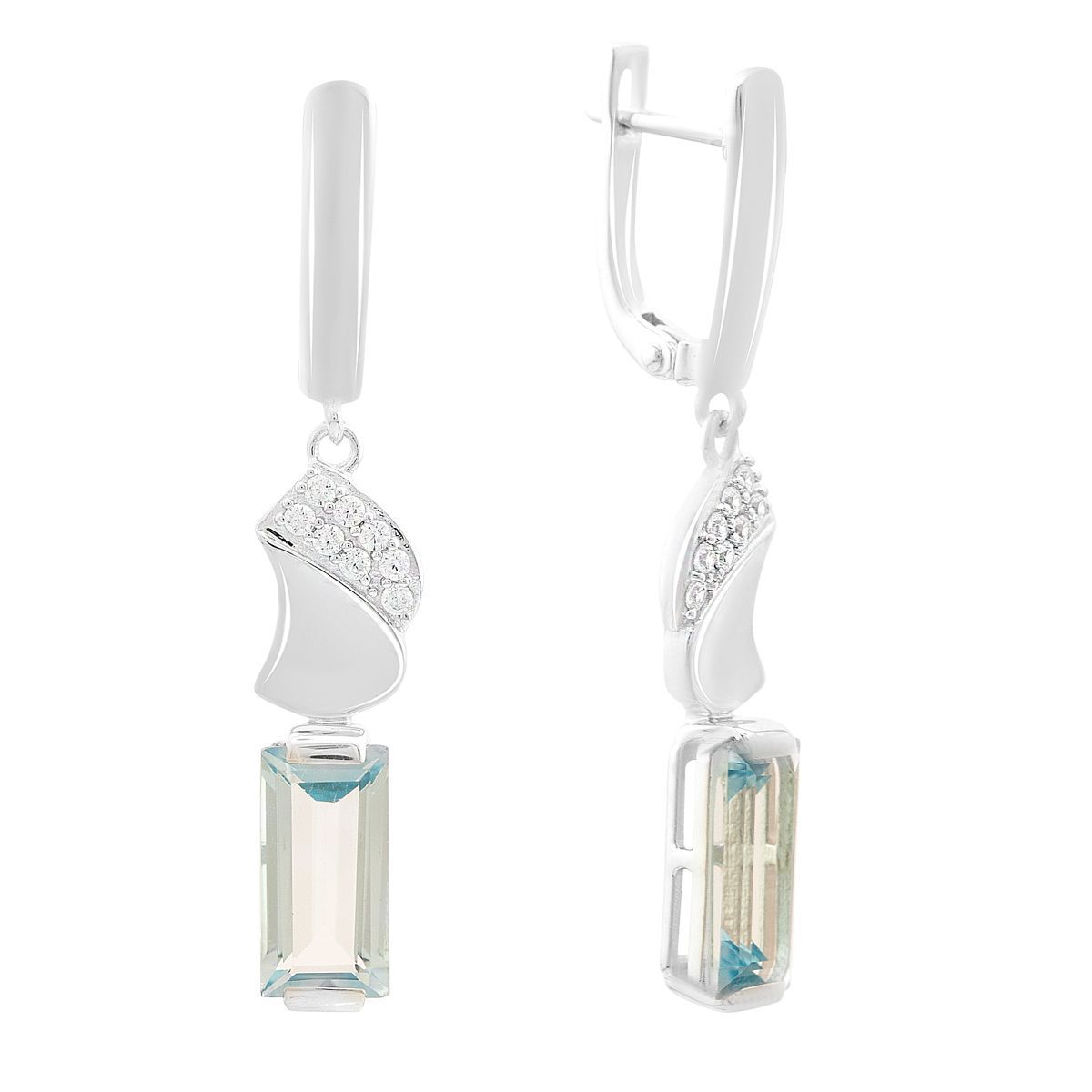 

Срібні сережки з натуральним топазом 7.155ct (2166023)