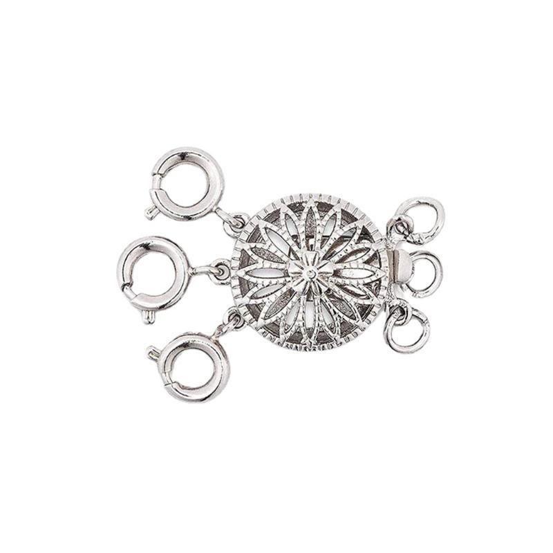 Novelty Lock Magnetic Necklace Clasp Sunflower Stackable Necklace Connector Closure Bracelet Extender for Jewelry Making