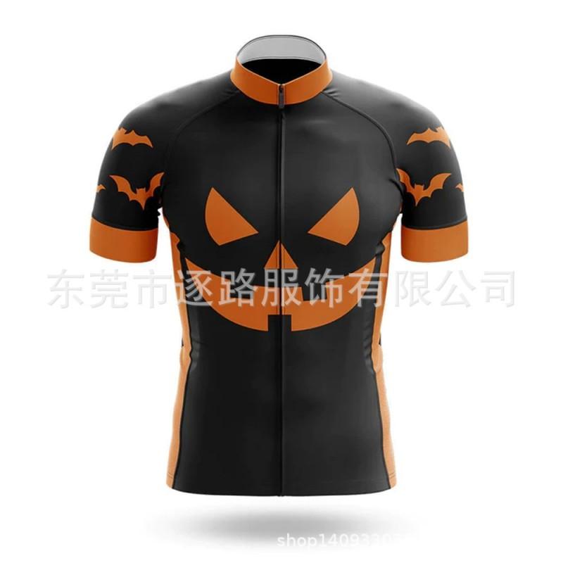 Unisex Short Sleeve Cycling Jersey With Happy Face Road Bike Riding