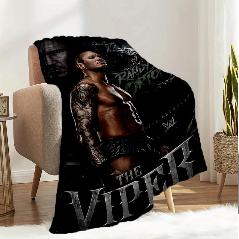 Wrestling Champion With Wwe Title Blanket Lightweight Ideal Bedding Blanket Perfect for Travel, Living Rooms, Offices, Sofas, Fan Christmas Gift