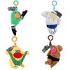 PP Cotton Sausage Mouth Plush Keychain Fluffy Ugly Doll Pendant  Jewelry