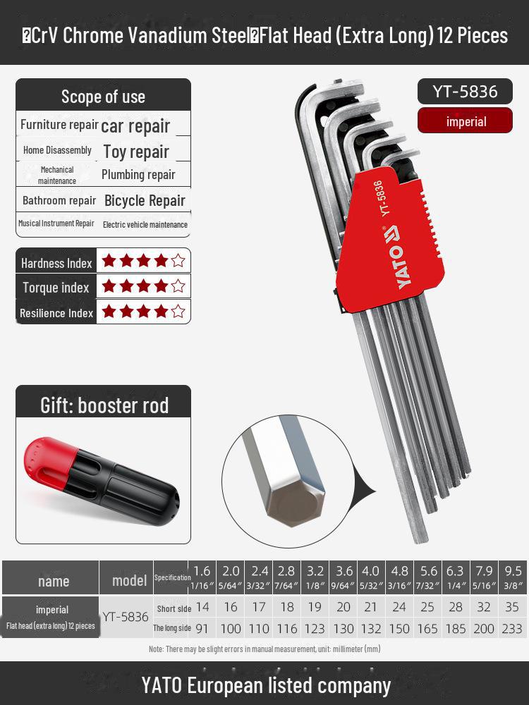 Yiertuo Hexagonal Wrench & Screwdriver Set