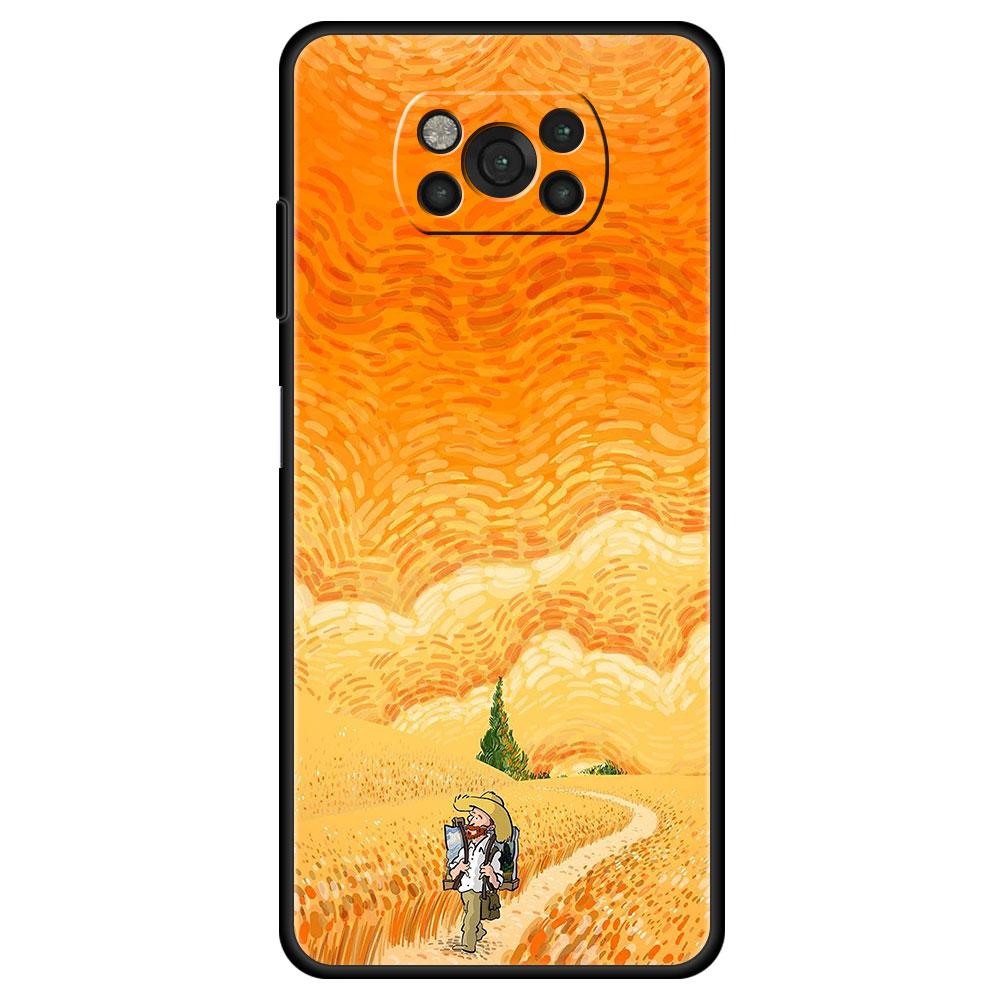 

Чехол для Xiaomi poco x3 pro x3nfc mi 12 12pro 12x 11 lite 11t Funda 9t 10t, чехол в стиле ретро, ​​картина маслом Ван Гога, звездное пространство Poco F3