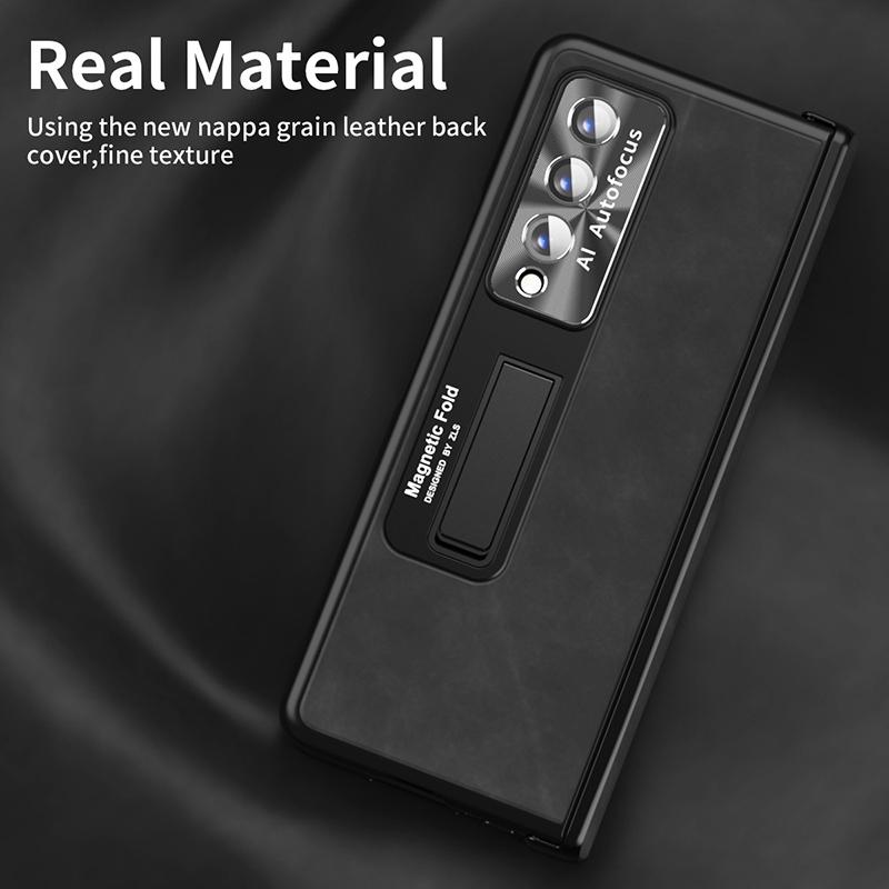 Magnetic Hinge Protective Case For Samsung Galaxy Z Fold 4 5g With Front Film Lens Cap Zfold4 All -Inclusive Case Fold4 Funda