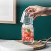 Transparenter Kaltwasser-Krug für das Wohnzimmer mit Tasse, Saftflasche, kreativer Wasserkrug, Nachttisch