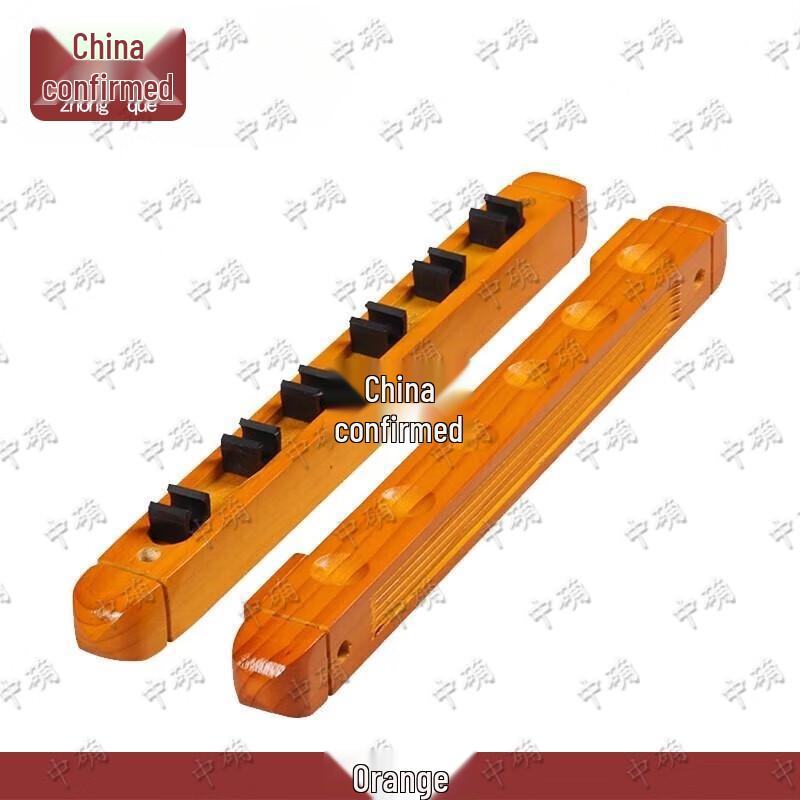 

Solid Wood Wall-Mounted 6-Cue Billiard Rack