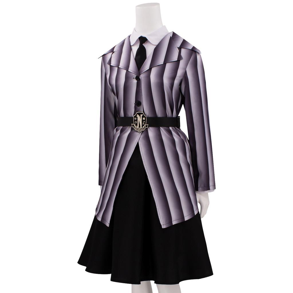 Cosplay Addams Costume School Uniform Dress Halloween Party Gifts