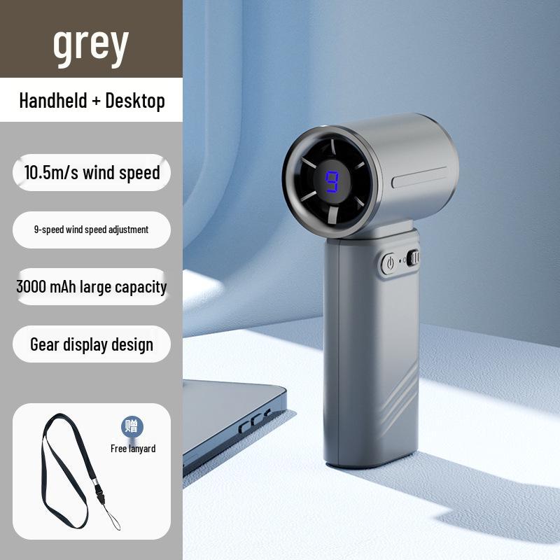 Portable Handheld Turbine Mini Fan with Semiconductor Ice Cooling
