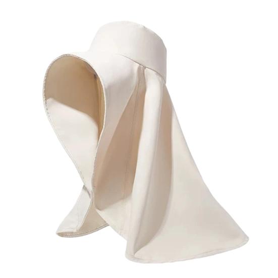 Sun Hat High-Density Anti-UV Fabric Oversized Shawl Style Sun Protection Hat Wide Brim