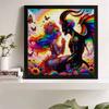 New Arrival 5D DIY Full Circle Diamond Painting "Devil Couple" Embroidery Cross Stitch Home Decor Gift