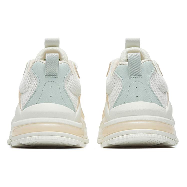 Anta Millennium 5.0 Cushioned Anti-Slip And Wear-Resistant Lightweight Low-Top Casual Shoes Women's White Green 122248890-4