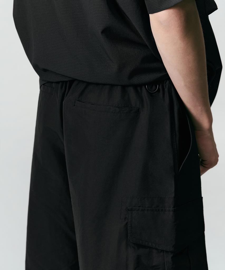 MUSINSA STANDARD [City Leisure] Np Belted Cargo Shorts [Black]