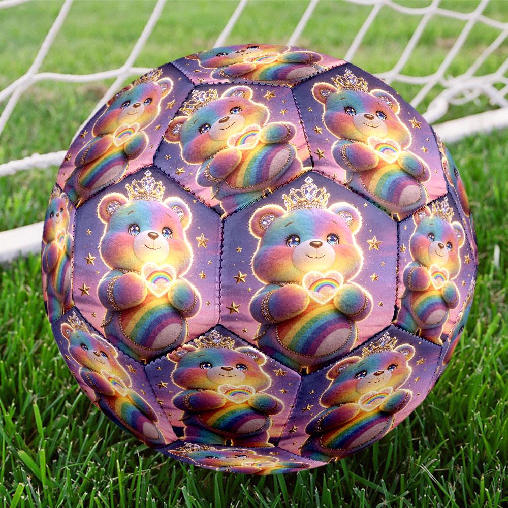 Care Bears Print Size 5 Soccer Ball, Standard Match Football for Sports Game and Team Practice, Ideal Gift for Soccer Fans