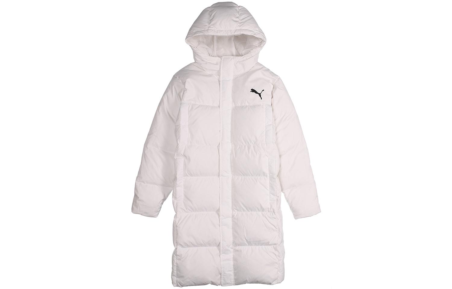 PUMA Down Jackets Unisex Hooded Moderate Quilted Down Jacket 581642-02 L