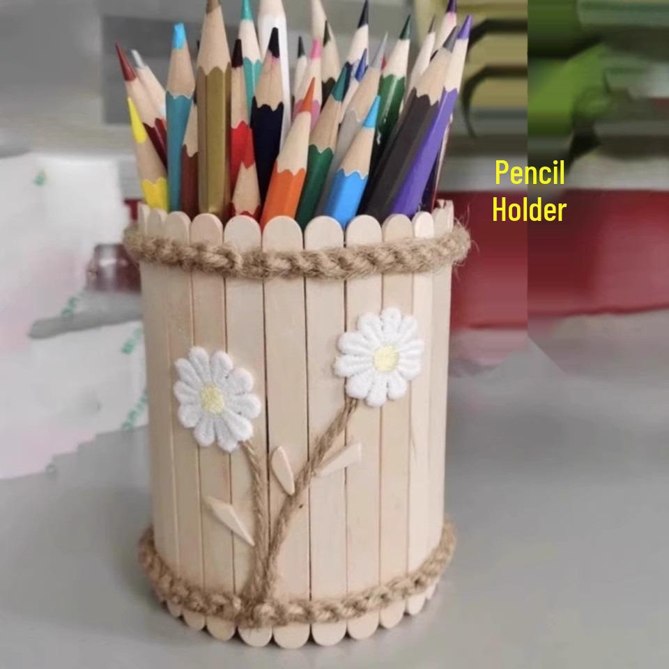 Disposable Wooden Popsicle Sticks for DIY Crafts and Kindergarten Projects