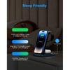 Foldable Wireless Charger for Multiple Devices 3 in 1 Wireless Charging Station for Travel, Compatible with iPhone 16 15 14 13 12 11/Pro/XR, Charging