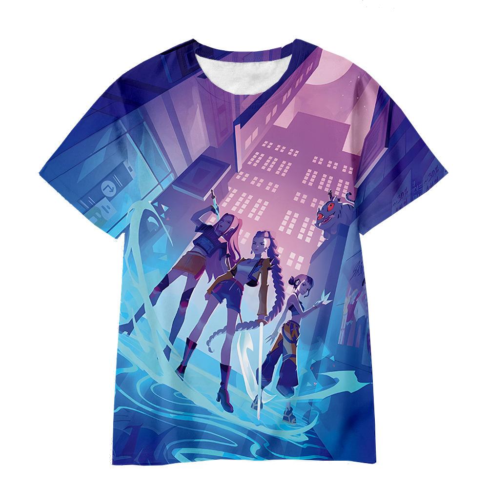 

The Adult and Children s Fashionable and Casual Devil Hunter KPopS T-shirt Is Designed for Cool Girls. Devil Hunter KPOP Top 160