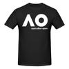 Australian Open Ao Slightly Wide Tshirt Niche Casual Neat Stitching Short Sleeve