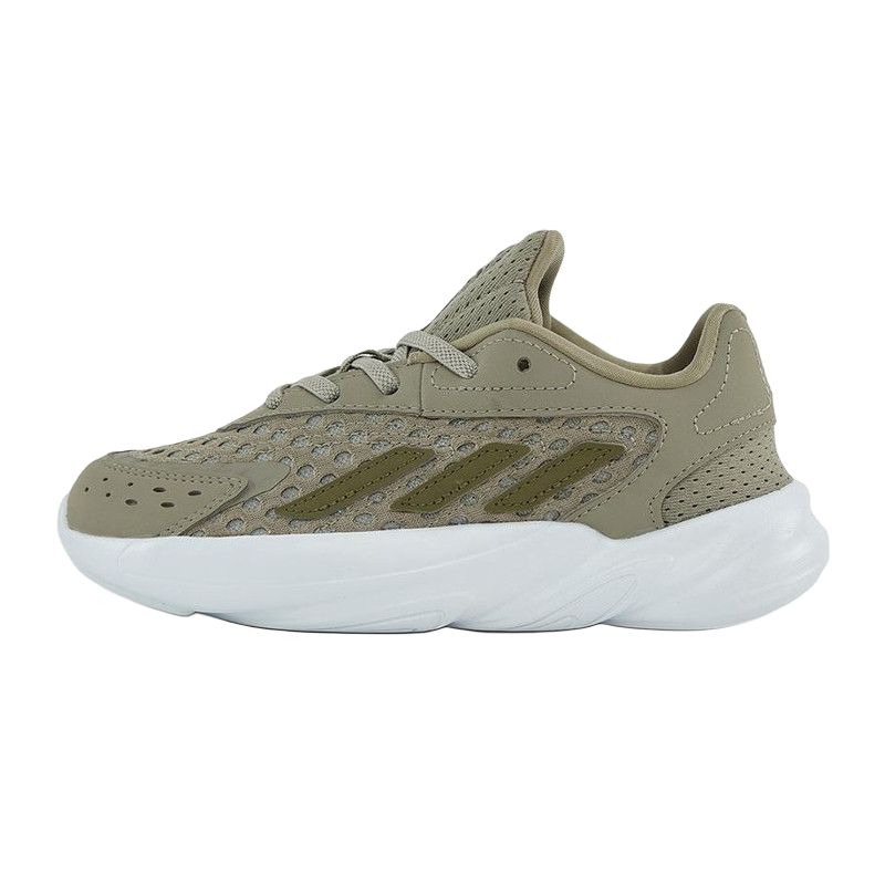 Adidas Originals Ozelia EL C Comfortable Fashion Slip-Resistant Breathable Low-Top Casual Shoes Kids Sneakers Green JH7822