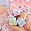 300 Sheets Vintage Butterfly Flower Washi Scrapbooking Stickers Set 6 Different Styles MINI Box DIY Collage Material Stickers