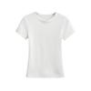 Women's Spicy Crew Neck Solid Color Slim Fit T-Shirt - Summer 2025 Collection