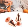 100 Sets Spiked Cone Spike Stud High Hardness Metal Plating   Gold Screw Back Studs Spikes Kit for   Clothing Shoes